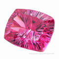 Cushion shape pink precious gemstones